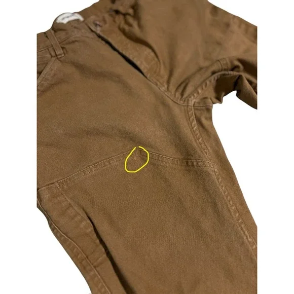Taylor Stitch Canvas Camp Chore Pants Size 30 Tan Button Fly Men's Double Knee - Picture 14 of 14
